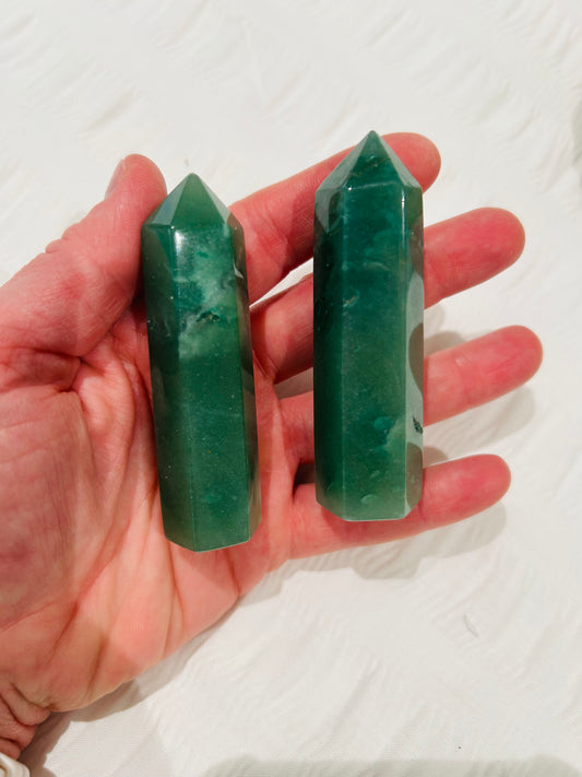 Green Aventurine - Tower - Prosperity | Abundance | Compassion