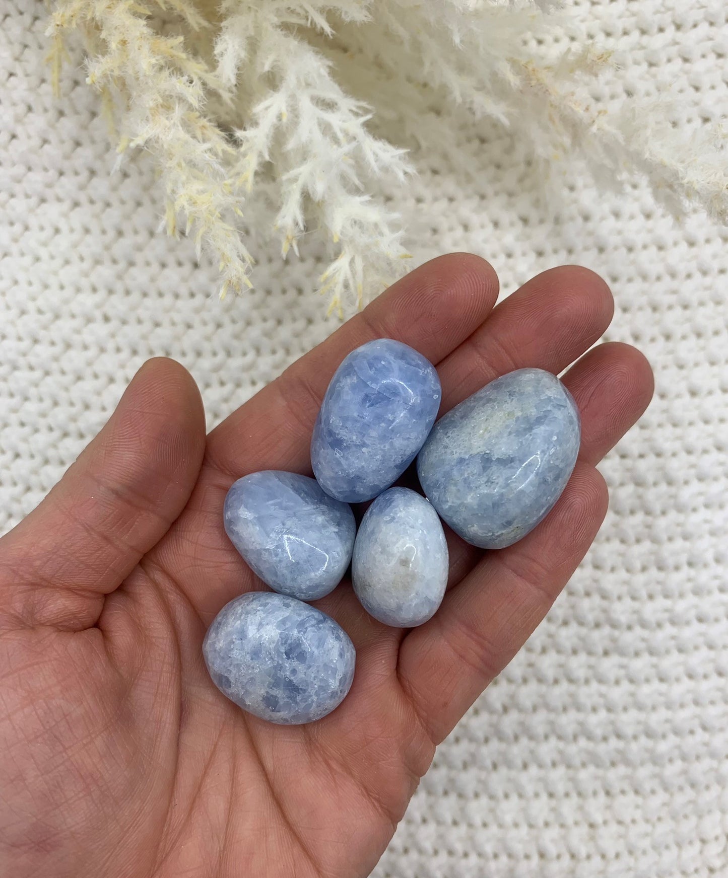 Blue Calcite Tumbled - Soothe | Learn | Heal