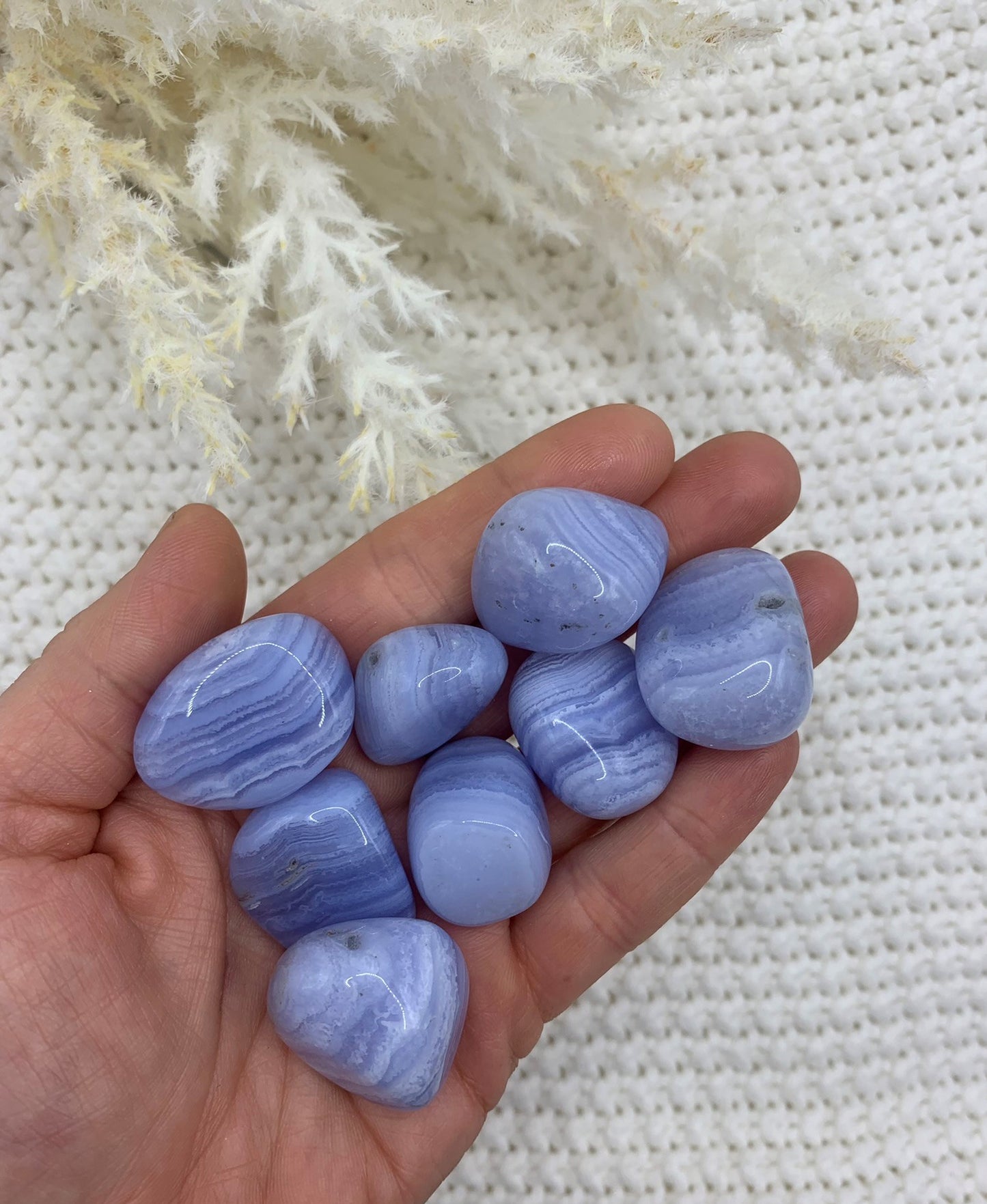 Blue Lace Agate - Tumbled - Calm | Nurturing | Soothing
