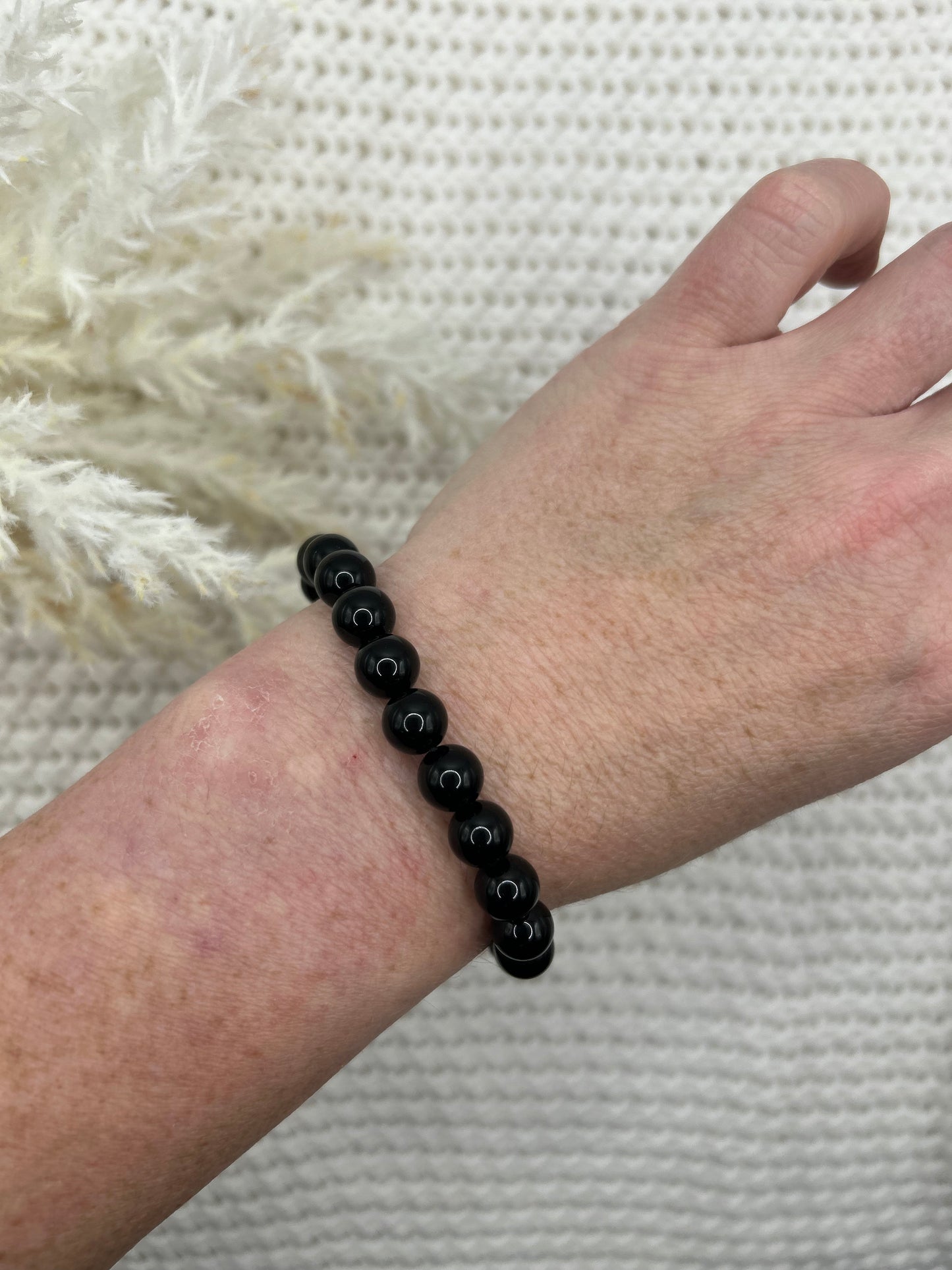 Black Obsidian Bead Bracelet - Protect | Cleanse | Align