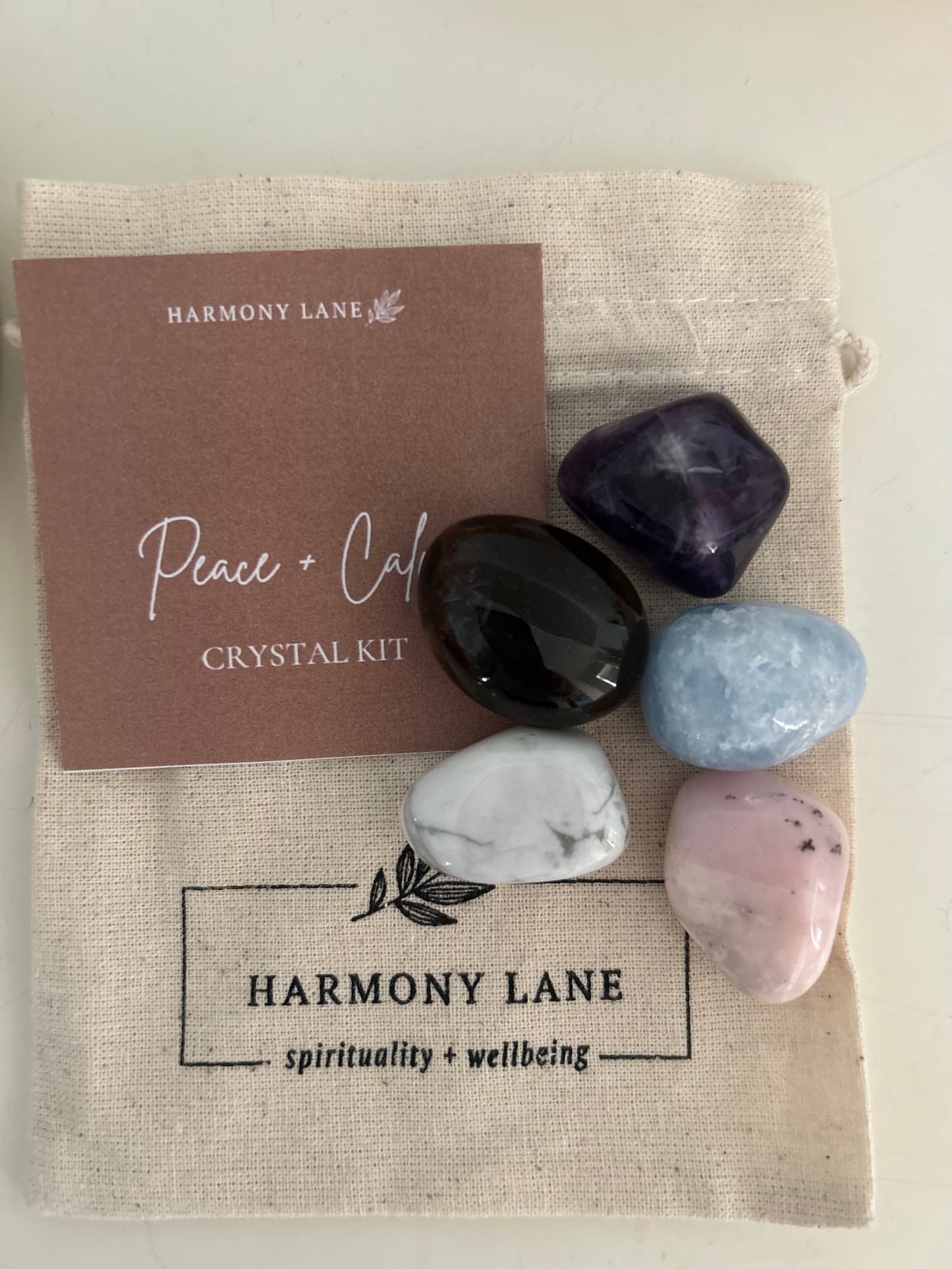 Peace + Calm - Tumbled Crystal Kit