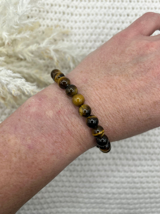 Tigers Eye - Bead Bracelet - Protection | Courage | Clarity